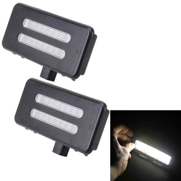 2 PCS White Light Car LED Vanity Mirror Lamp Lights with 18 SMD-3528 Lamps for BMW E60/ E60N/ E61/ E61N/ E90/ E90N/ E91/ E91N/ E92/ E92N/ E70/ E71/ E84/ F25/ X3