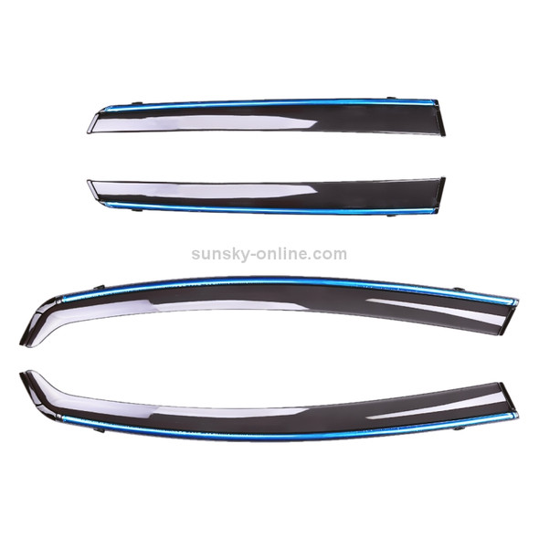 4 PCS Window Sunny Rain Visors Awnings Sunny Rain Guard for Honda Fit 2014-2018 Version Third Generation Hatchback