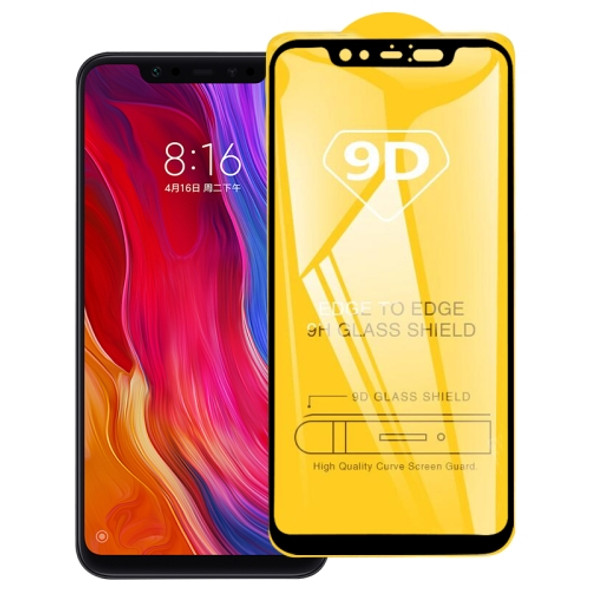 9D Full Glue Full Screen Tempered Glass Film For Xiaomi Mi 8