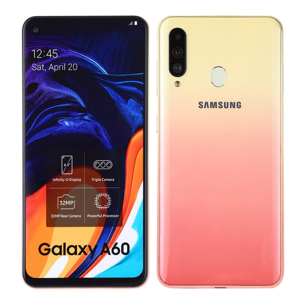 Original Color Screen Non-Working Fake Dummy Display Model for Galaxy A60 (Orange)