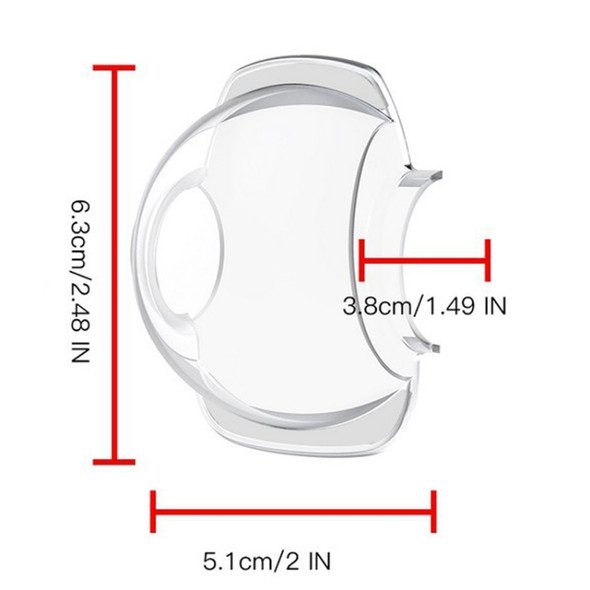 RCSTQ Gimbal Camera Lens Protective Hood Sunshade Cover for DJI FPV Drone(Transparent)