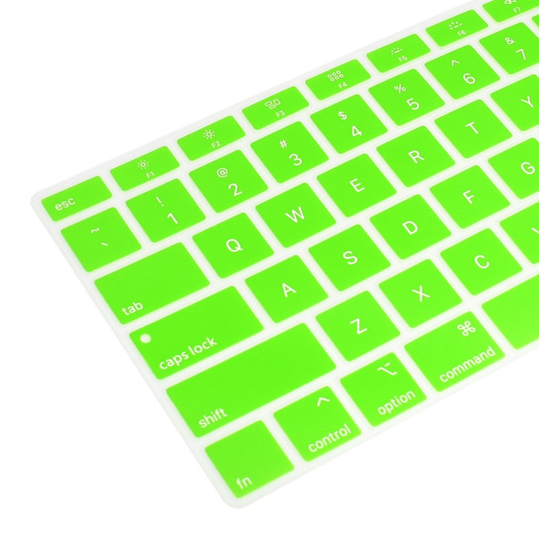 ENKAY Hat-prince US Version of The Notebook Ultra-thin  Silicone Color Keyboard Protective Cover for MacBook Air 13.3 inch A1932 (2018) (Green)