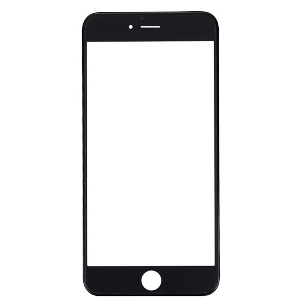 Front Screen Outer Glass Lens with Front LCD Screen Bezel Frame & OCA Optically Clear Adhesive for iPhone 6s(Black)
