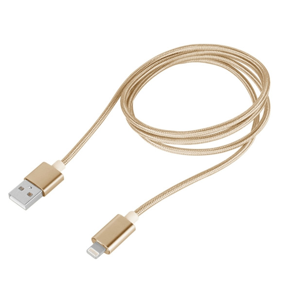 1.2m Weave Style 5V 2A 8 Pin to USB 2.0 Magnetic Data / Charger Cable,  For iPhone XR / iPhone XS MAX / iPhone X & XS / iPhone 8 & 8 Plus / iPhone 7 & 7 Plus / iPhone 6 & 6s & 6 Plus & 6s Plus / iPad(Gold)