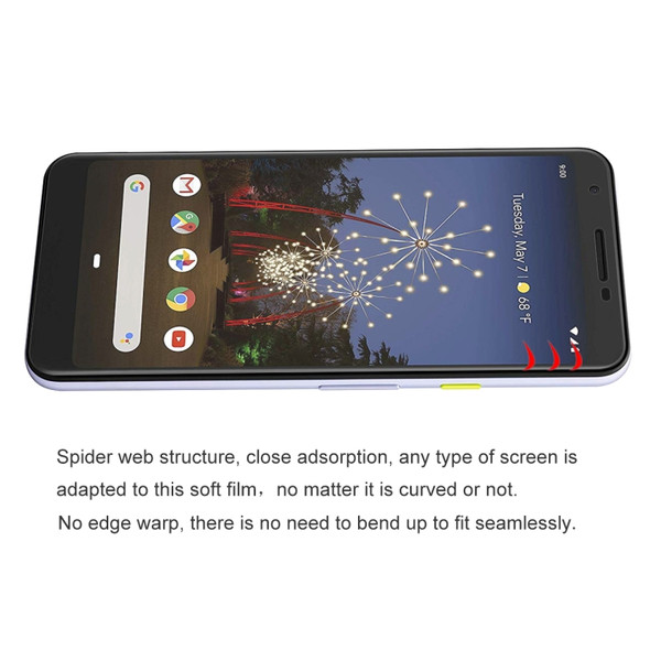 2 PCS ENKAY Hat-Prince 0.1mm 3D Full Screen Protector Explosion-proof Hydrogel Film for Google Pixel 3A