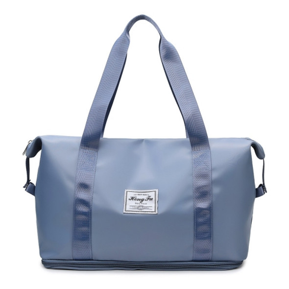 Travel Bag Large Capacity One-Shoulder Handbag Sports Gym Bag Dry And Wet Separation Duffel Bag(Mist Blue)