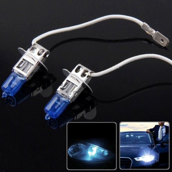 H3 Super White Xenon Bulbs, DC12V 100W 2400LM