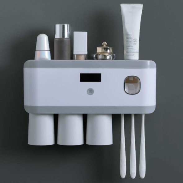 Ultraviolet Sterilization Smart Toothbrush Holder Sterilizer, Colour: Three-port