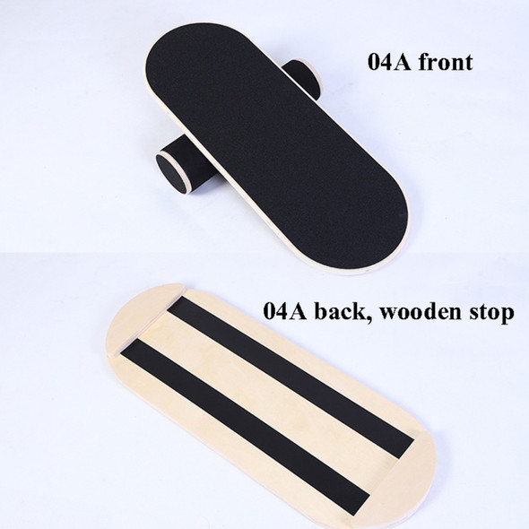 Surfing Ski Balance Board Roller Wooden Yoga Board, Specification: 04A Black Sand