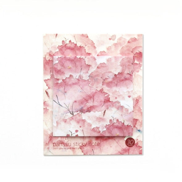 20 Sets Small Fresh Post-It Notes Stationery Decoration Stickers Post-It Notes(Cherry Blossom)