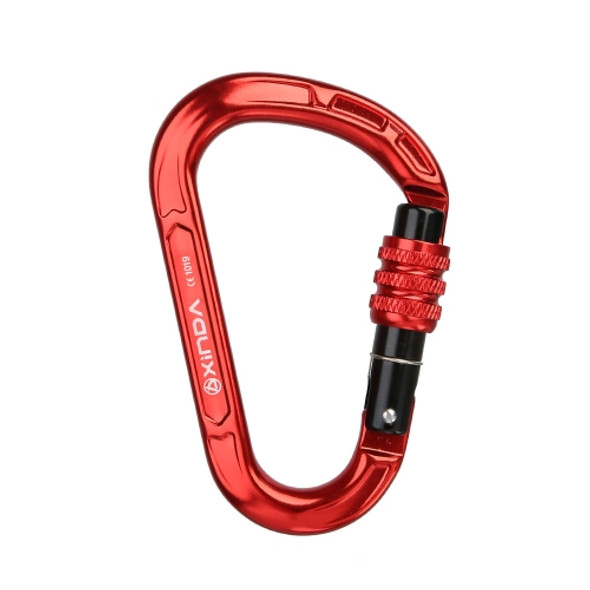 XINDA XD-8123N Outdoor Climbing Equipment Fast Hanging Buckle Carabiner Pear Main Lock HMS Safety Buckle(Red)