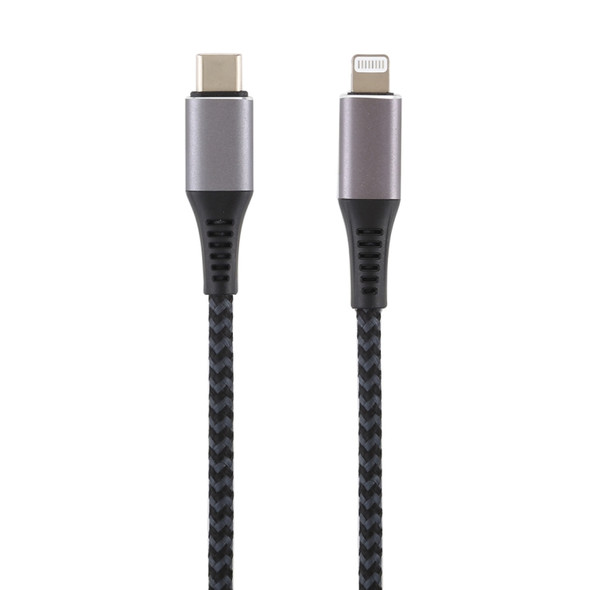 1m USB-C / Type-C to 8 Pin Nylon Braided Data Sync Fast Charging Cable