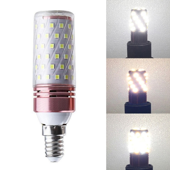 16W-E14  3 PCS No Flicker Corn Light Candle Bulb Screw Bulb, Light color: Three-color Light Home Style