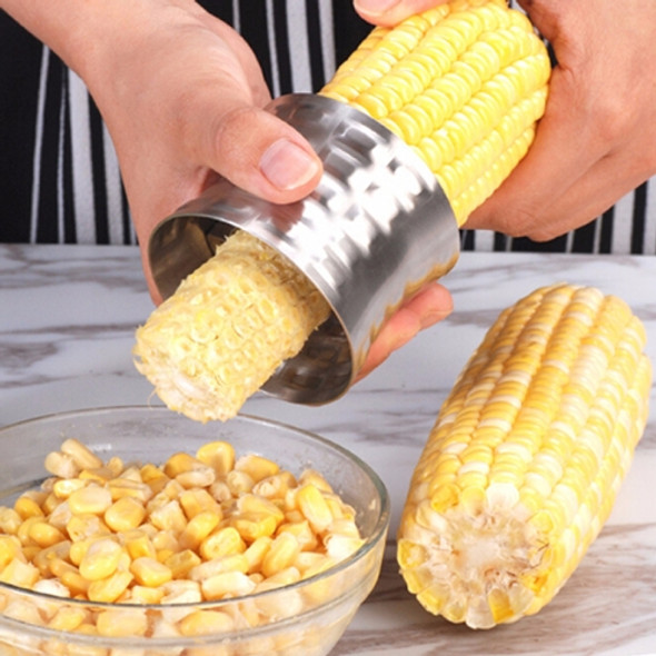 Round Shaped 304 Stainless Steel Household Corn Cutter Cob Corn Stripper Kitchen Tool