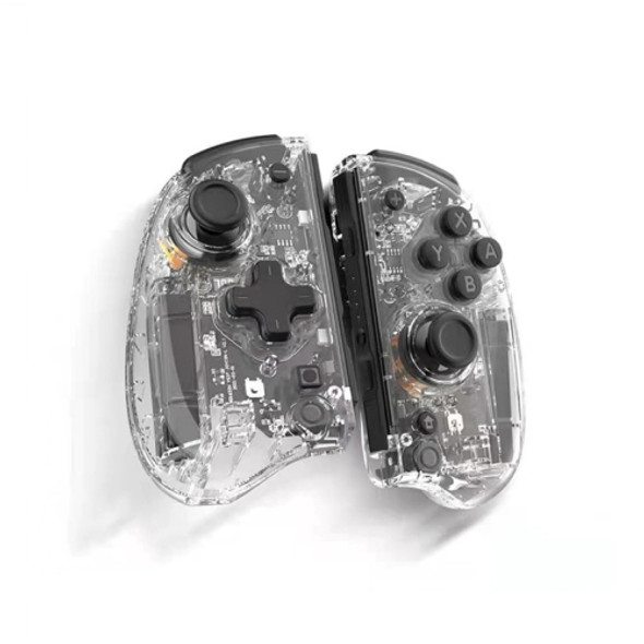 IINE Wireless Bluetooth Gamepad Wake-Up Left Right Handle For Nintendo Switch / Lite, Product color: Transparent