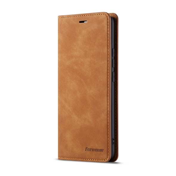 For Huawei Mate 20 Pro Forwenw Dream Series Oil Edge Strong Magnetism Horizontal Flip Leather Case with Holder & Card Slots & Wallet & Photo Frame(Brown)