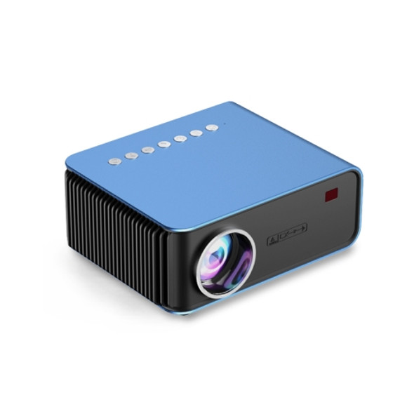 T4 Same Screen Version 1024x600 1200 Lumens Portable Home Theater LCD Projector, Plug Type:UK Plus(Blue)
