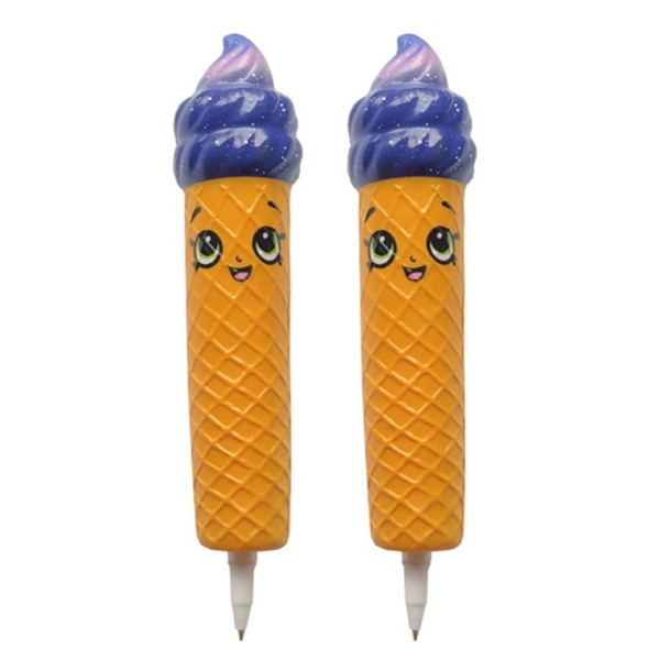 2 PCS TTPU1149 Smiley Ice Cream Slow Rebound Decompression Toy(Dark Blue)