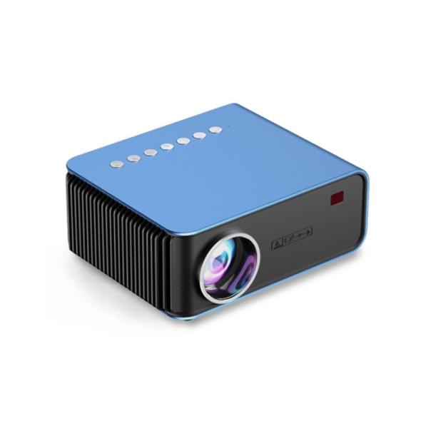 T4 Regular Version 1024x600 1200 Lumens Portable Home Theater LCD Projector, Plug Type:US Plug(Blue)