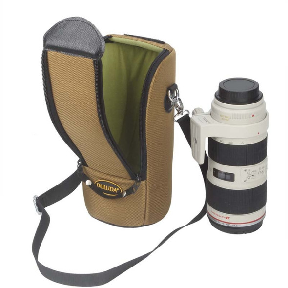 DULUDA 302 Breathable Waterproof And Shockproof Telephoto Camera Lens Bag(Khaki)