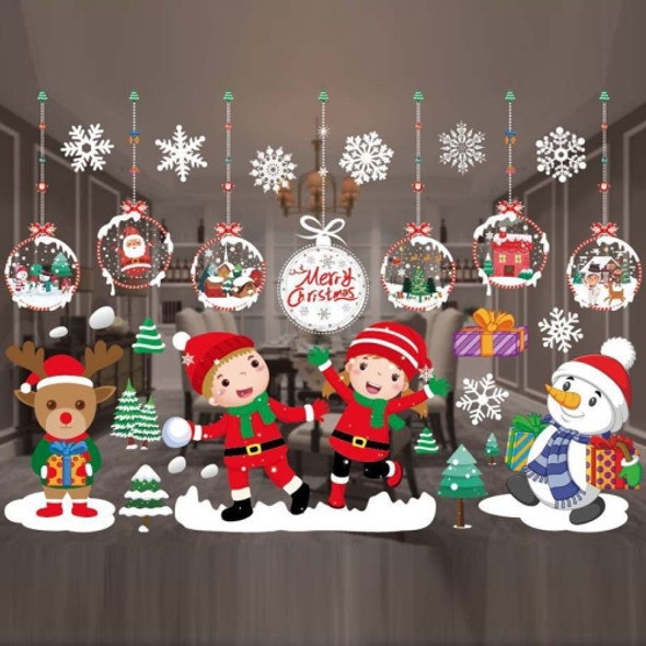 3 PCS Christmas Decoration Window Stickers Wall Stickers Shopping Mall Supermarket Window Decoration(Color A53)