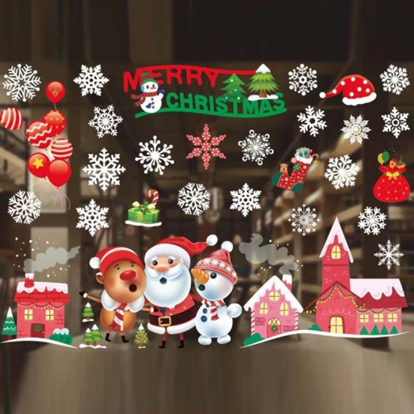 3 PCS Christmas Decoration Window Stickers Wall Stickers Shopping Mall Supermarket Window Decoration(Color A51)