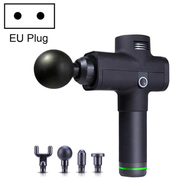 MKY-006 Electric Button Fascia Instrument Fitness Recovery Home Massage Instrument, Plug Specifications: EU Plug(Black)