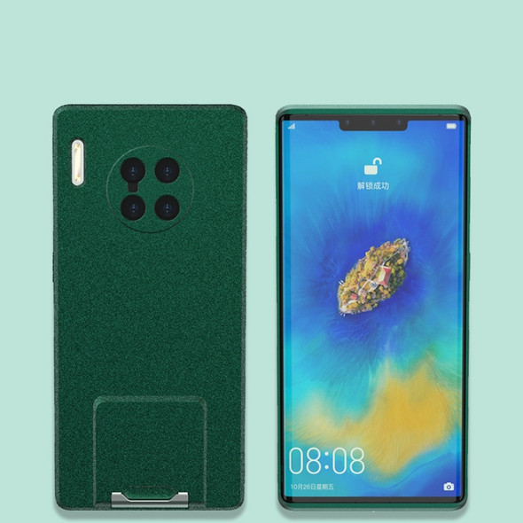 For Huawei Mate 30 Skin Feel Frosted TPU Shockproof Phone Case with Telescopic Holder(Green)