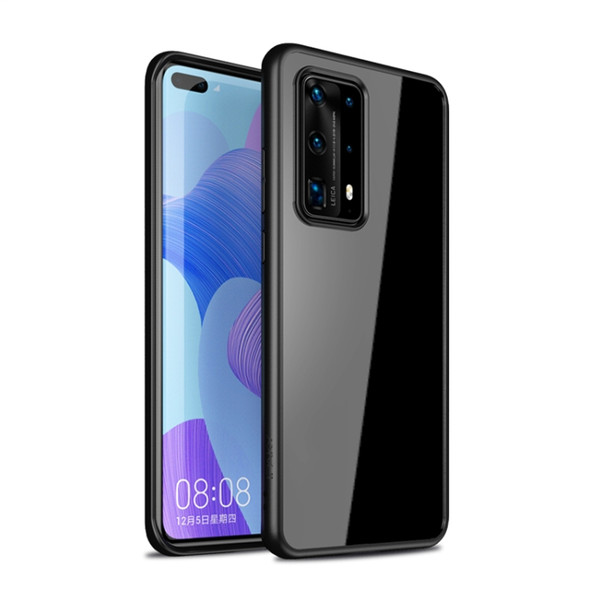 For Huawei P40 iPAKY Bright Color Series TPU + PC Protective Case(Black)