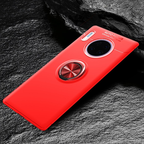For Huawei Mate 30 Pro Lenuo Shockproof TPU Case with Invisible Holder(Red)