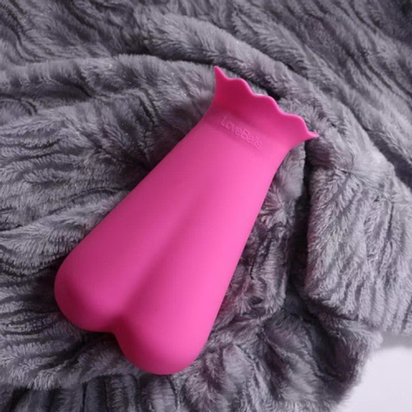 600ML Silicone Hot Water Bottle Ice Bag Injection Water Explosion-proof Warmer Bag(Pink)