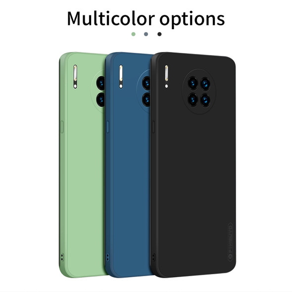 For Huawei Mate 30 Pro PINWUYO Sense Series Liquid Silicone TPU Mobile Phone Case(Blue)