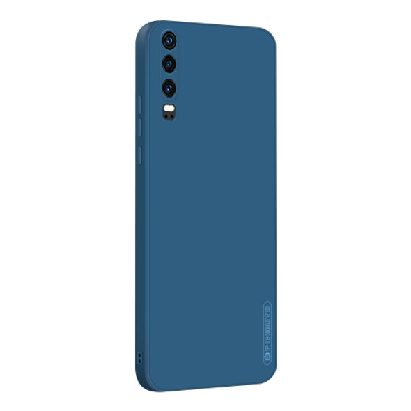 For Huawei P30 PINWUYO Sense Series Liquid Silicone TPU Mobile Phone Case(Blue)