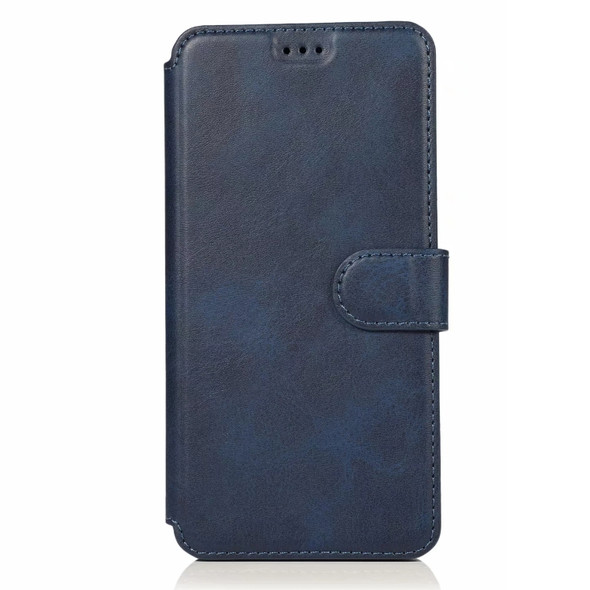 For Huawei Mate 30 Pro Calf Texture Magnetic Buckle Horizontal Flip Leather Case with Holder & Card Slots & Wallet & Photo Frame(Blue)