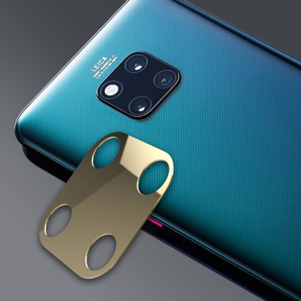 10D Full Coverage Mobile Phone Metal Rear Camera Lens Protection Ring Cover for Huawei Mate 20 Pro(Gold)