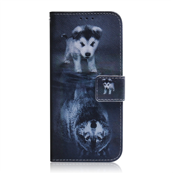 Wolf and Dog Pattern Coloured Drawing Horizontal Flip Leather Case for Huawei Mate 20 Pro, with Holder & Card Slots & Wallet