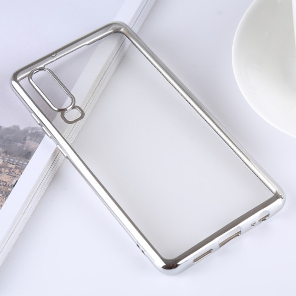 Ultra-thin Electroplating Soft TPU Protective Back Cover Case for Huawei P30 (Silver)