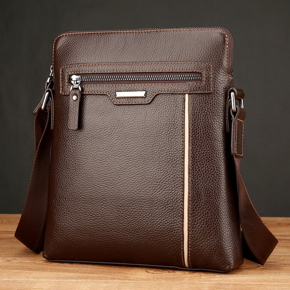 WEIXIER 18072 Men Business Leisure Style PU Leather Single Shoulder Bag (Brown)