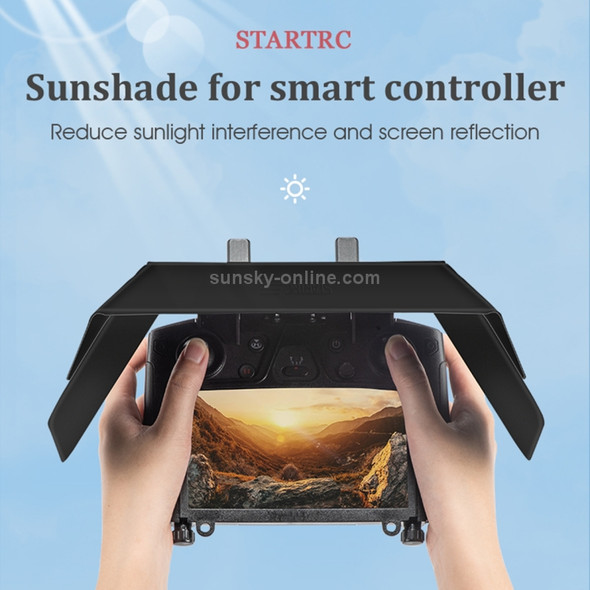 STARTRC Foldable Controller Sunshade with Screen Bracket for DJI Mavic 2 / Mavic Air 2 / Air 2S / Mini 2(Black)