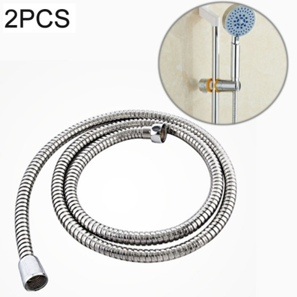 2 PCS 3m Flexible Stainless Steel Showerhead Hose Pipe Double Interlock Copper Interface Anti Burst Bath Water Pipe