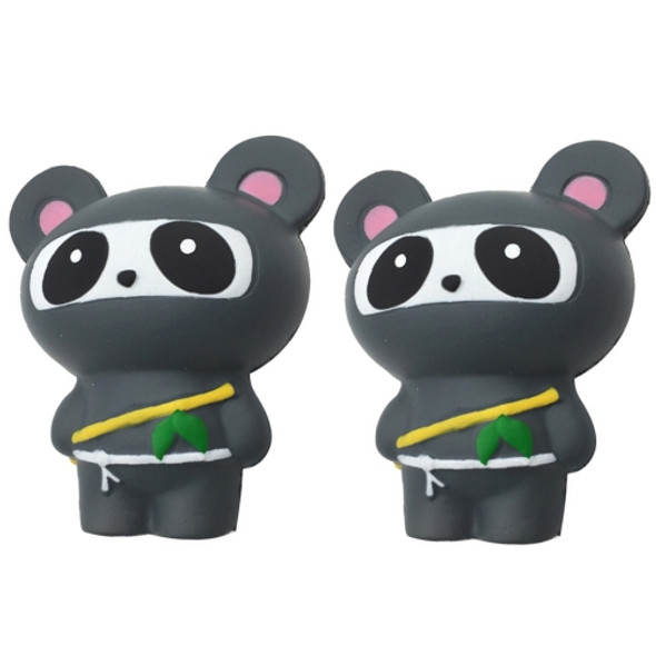2 PCS TTPU1054 Cute Cartoon Animal Slow Rebound Decompression Toy(Panda Gray)
