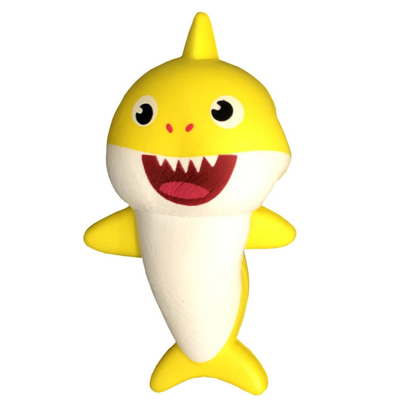 TTPU1206 Cartoon Shark Slow Rebound Decompression Toy(Yellow)