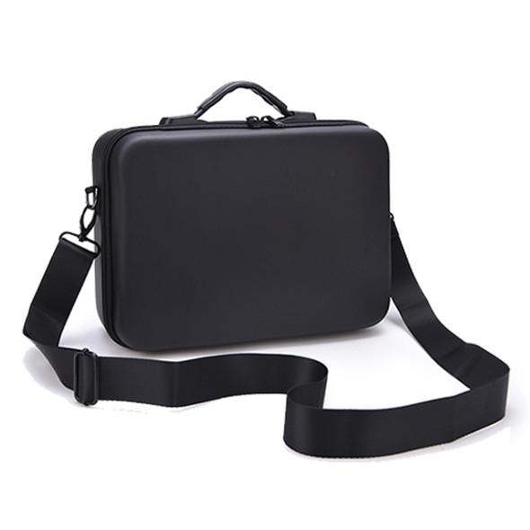 LS4456 Portable Drone PU Shoulder Storage Bag Handbag for DJI Mavic Mini 2(Black + Red Liner)