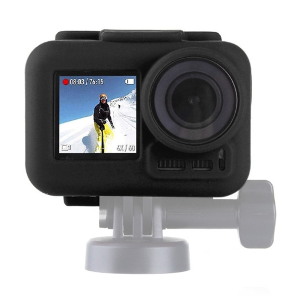 PULUZ Silicone Protective Case for DJI Osmo Action with Frame(Black)