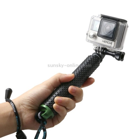 Handheld Extendable Pole Monopod with Screw for GoPro HERO9 Black / HERO8 Black / HERO7 /6 /5 /5 Session /4 Session /4 /3+ /3 /2 /1, Insta360 ONE R, DJI Osmo Action and Other Action Cameras, Length: 49cm(Green)