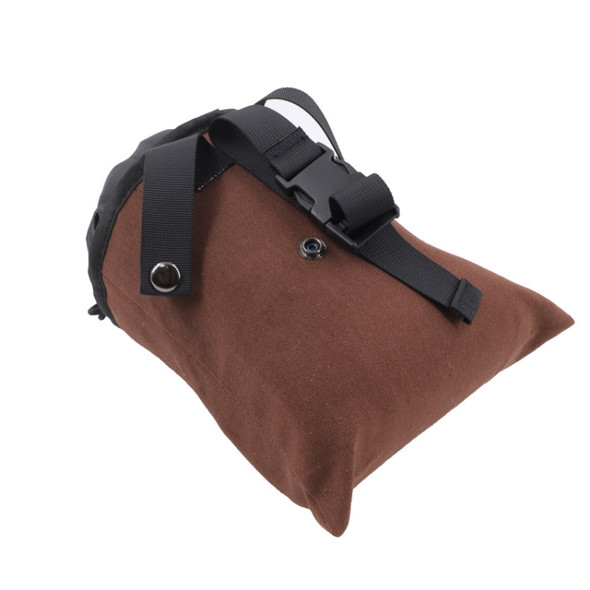 Fruit Picking Storage Bag Outdoor Folding Small Waist Bag(Brown)