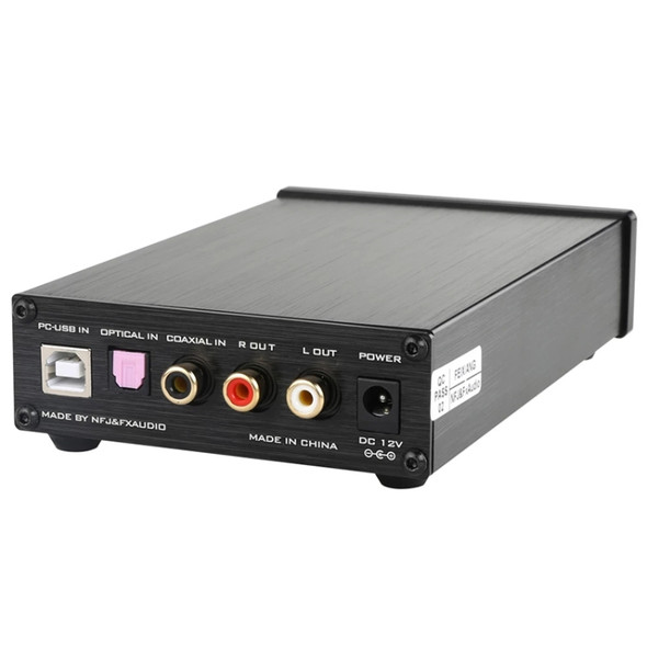 FX-AUDIO DAC-X6 Fever HiFi Fiber Coaxial USB Amp Digital Audio DAC Decoder 24BIT/192(Silver)