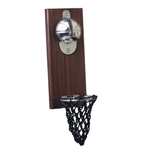 Wall-Mounted Magnet Beer Bottle Opener，Style： Basketball