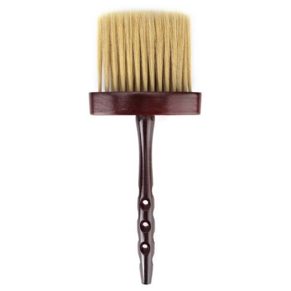 P6036 Long Handle Sweeping Hair Brush Hair Salon Haircut Cleaning Neck Sweeping Brush Household Cleaning Brush(Coffee)