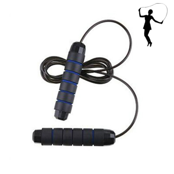 Weight-bearing Bearing Steel Wire Rope Skipping Fitness Equipment Sports Goods, Rope Length: 2.8m(Black Blue)